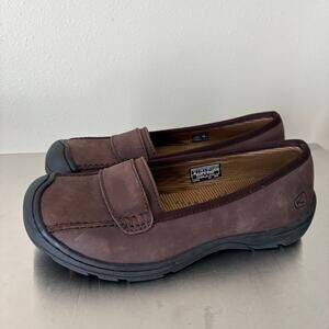 Keen Chocolate Brown Mules with Charcoal Soles